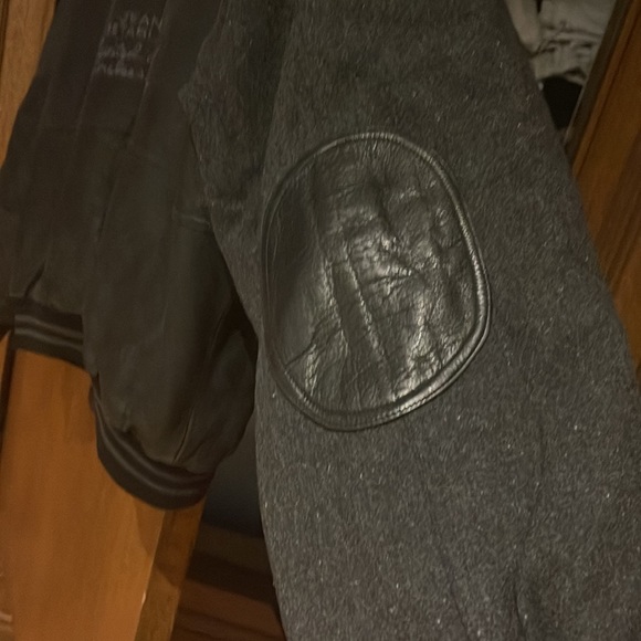 Karl Kani leather letterman jacket - Picture 3 of 6